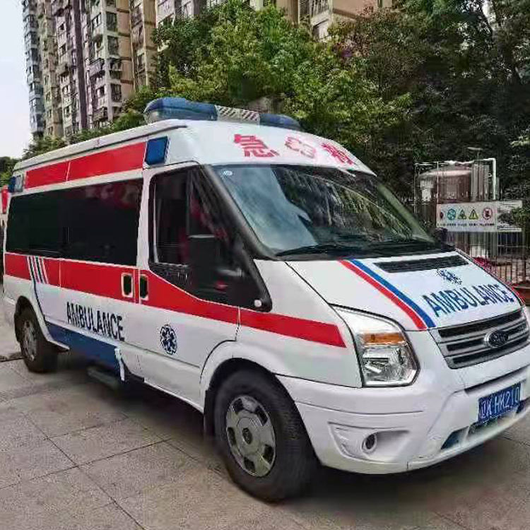 香坊长途救护车护送病人返乡